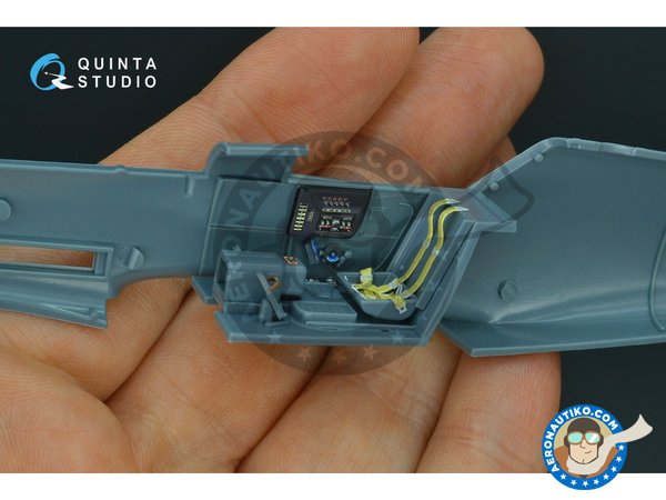 Image 6: Bf 109G-10 interior 3D decals | Detail up set in 1/48 scale manufactured by QUINTA STUDIO (ref. QD48161)