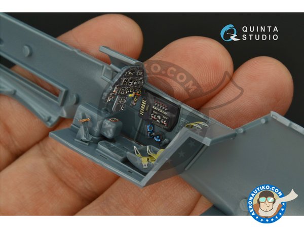 Image 7: Bf 109G-10 interior 3D decals | Detail up set in 1/48 scale manufactured by QUINTA STUDIO (ref. QD48161)