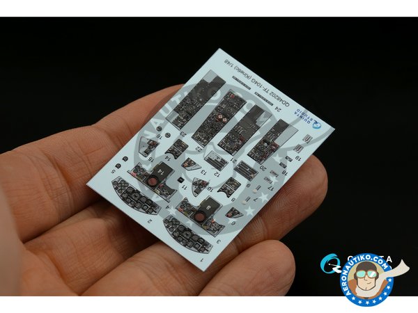 Image 3: TF-104G 3D-Printed & coloured Interior on decal paper | Detail up set in 1/48 scale manufactured by QUINTA STUDIO (ref. QD48202)