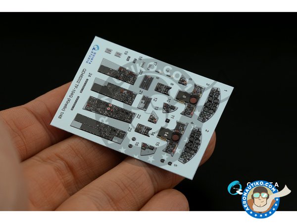 Image 4: TF-104G 3D-Printed & coloured Interior on decal paper | Detail up set in 1/48 scale manufactured by QUINTA STUDIO (ref. QD48202)