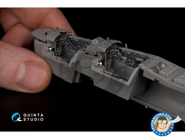 Image 8: TF-104G 3D-Printed & coloured Interior on decal paper | Detail up set in 1/48 scale manufactured by QUINTA STUDIO (ref. QD48202)