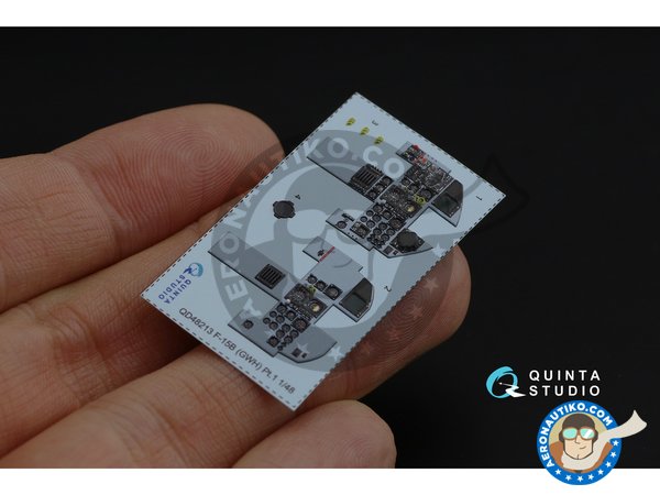 Image 2: F-15B Eagle interior 3D decals | Set de mejora y detallado en escala 1/48 fabricado por QUINTA STUDIO (ref. QD48213)