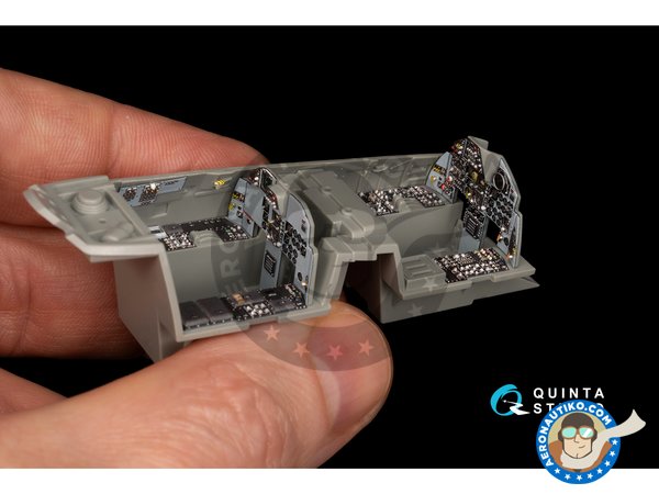 Image 7: F-15B Eagle interior 3D decals | Set de mejora y detallado en escala 1/48 fabricado por QUINTA STUDIO (ref. QD48213)
