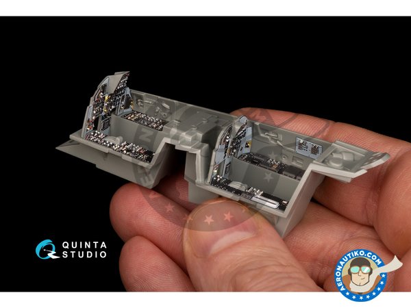 Image 8: F-15B Eagle interior 3D decals | Set de mejora y detallado en escala 1/48 fabricado por QUINTA STUDIO (ref. QD48213)