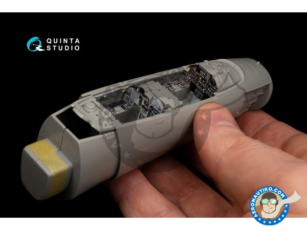 Image 9: F-15B Eagle interior 3D decals | Set de mejora y detallado en escala 1/48 fabricado por QUINTA STUDIO (ref. QD48213)