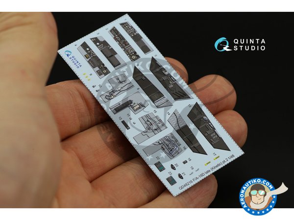 Image 4: F/A-18D "Hornet"  Late - Interior 3D decal | Detail in 1/48 scale manufactured by QUINTA STUDIO (ref. QD48216)