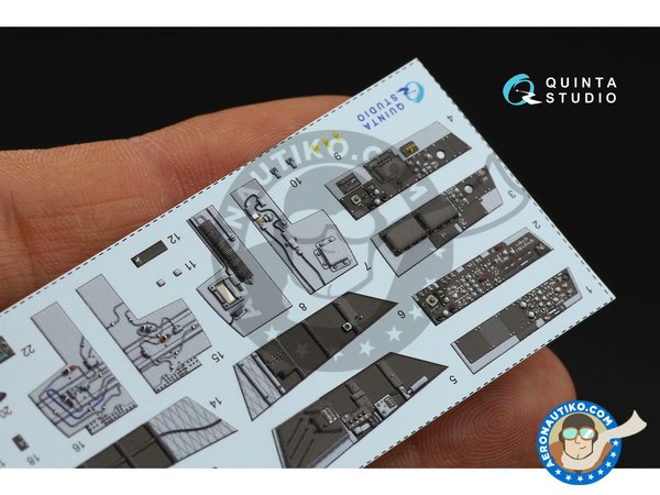 Image 5: F/A-18D "Hornet"  Late - Interior 3D decal | Detail in 1/48 scale manufactured by QUINTA STUDIO (ref. QD48216)
