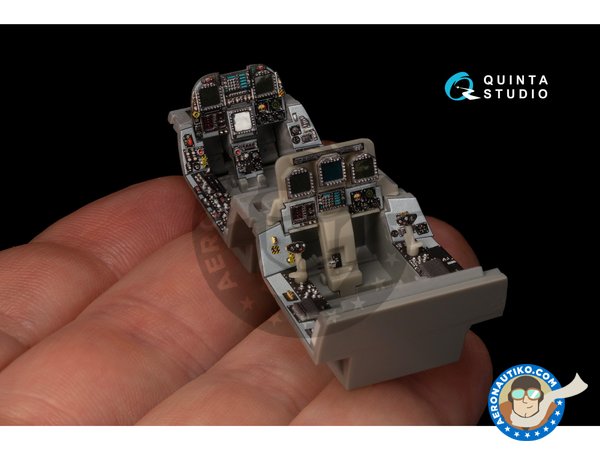 Image 7: F/A-18D "Hornet"  Late - Interior 3D decal | Detail in 1/48 scale manufactured by QUINTA STUDIO (ref. QD48216)