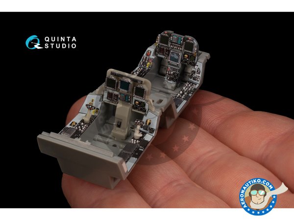 Image 8: F/A-18D "Hornet"  Late - Interior 3D decal | Detail in 1/48 scale manufactured by QUINTA STUDIO (ref. QD48216)