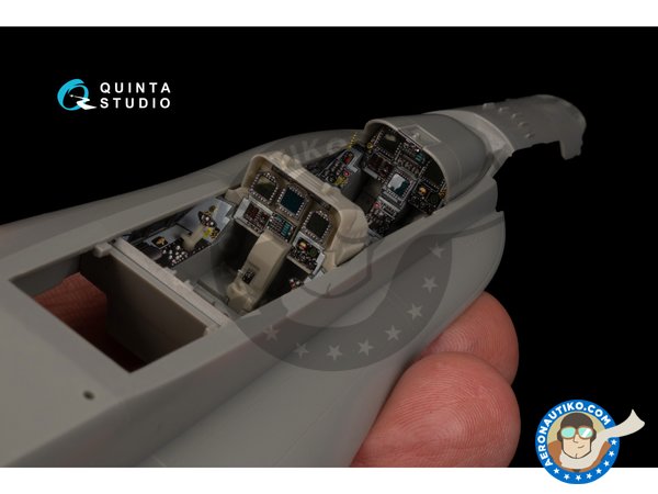 Image 9: F/A-18D "Hornet"  Late - Interior 3D decal | Detail in 1/48 scale manufactured by QUINTA STUDIO (ref. QD48216)