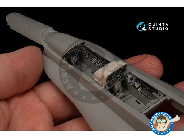 Image 10: F/A-18D "Hornet"  Late - Interior 3D decal | Detail in 1/48 scale manufactured by QUINTA STUDIO (ref. QD48216)