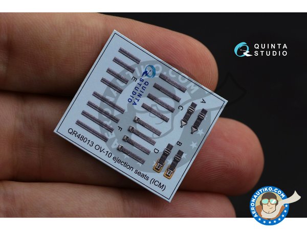 Image 2: OV-10A "Bronco"  Interior 3D Decal | Detail in 1/48 scale manufactured by QUINTA STUDIO (ref. QD48227)