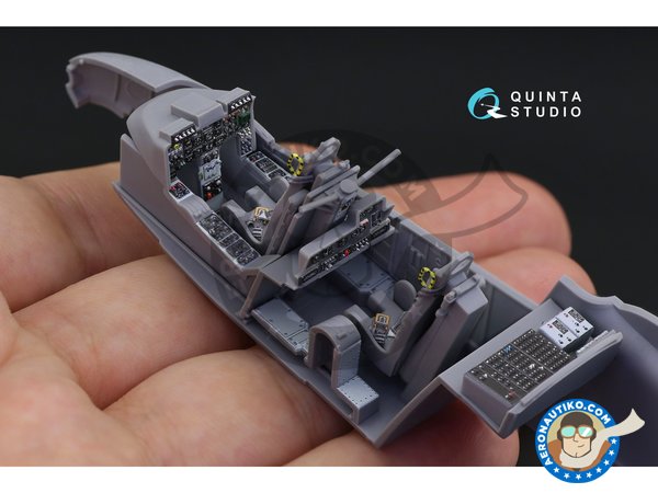 Image 5: OV-10A "Bronco"  Interior 3D Decal | Detail in 1/48 scale manufactured by QUINTA STUDIO (ref. QD48227)