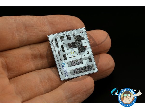 Image 4: Sea Harrier FA.2  - Interior 3D decal | Detail up set in 1/48 scale manufactured by QUINTA STUDIO (ref. QDS48344)