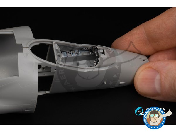 Image 5: Sea Harrier FA.2  - Interior 3D decal | Detail up set in 1/48 scale manufactured by QUINTA STUDIO (ref. QDS48344)