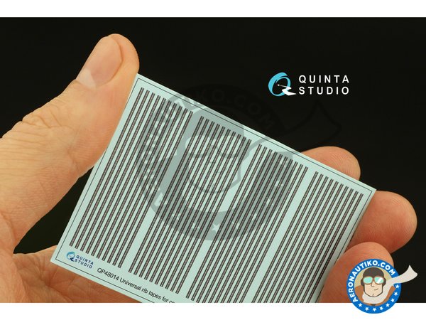 Image 2: Universal rib tapes, type A. WWII Era | Detail in 1/48 scale manufactured by QUINTA STUDIO (ref. QP48014)