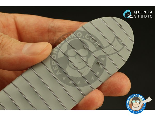 Image 3: Universal rib tapes, type A. WWII Era | Detail in 1/48 scale manufactured by QUINTA STUDIO (ref. QP48014)