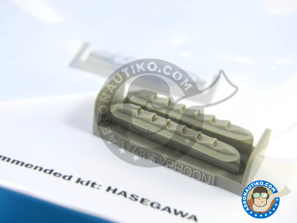 Image 1: Hawker Typhoon Mk Ib | Exhaust in 1/48 scale manufactured by Quickboost (ref. QB48276)