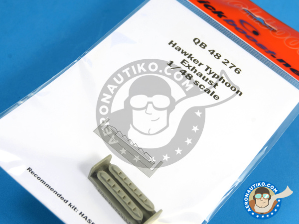 Image 2: Hawker Typhoon Mk Ib | Exhaust in 1/48 scale manufactured by Quickboost (ref. QB48276)