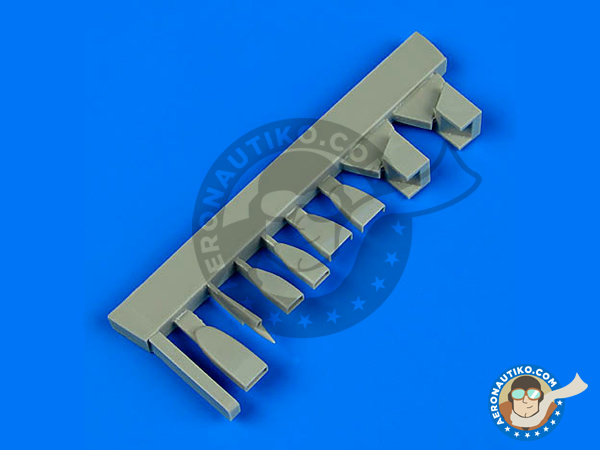 Image 1: Sukhoi Su-9 Fishpot | Air scoops in 1/48 scale manufactured by Quickboost (ref. QB48677)