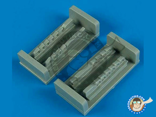 Image 1: Junkers Ju-88 | Exhaust in 1/72 scale manufactured by Quickboost (ref. QB72394)