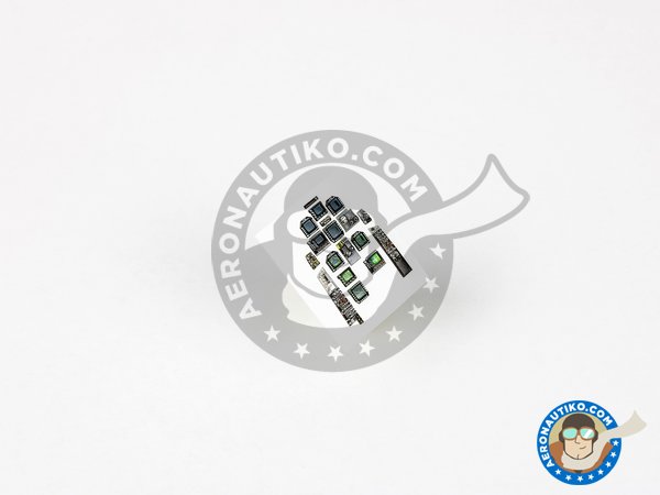 Image 3: F/A-18E "Super Hornet"  3D Acrylic instrument  Panels | Cockpit set in 1/48 scale manufactured by RED FOX DESING (ref. RFSQS-48081)