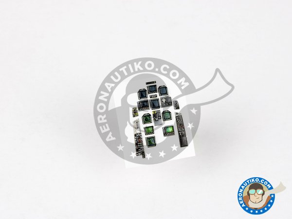 Image 5: F/A-18E "Super Hornet"  3D Acrylic instrument  Panels | Cockpit set in 1/48 scale manufactured by RED FOX DESING (ref. RFSQS-48081)