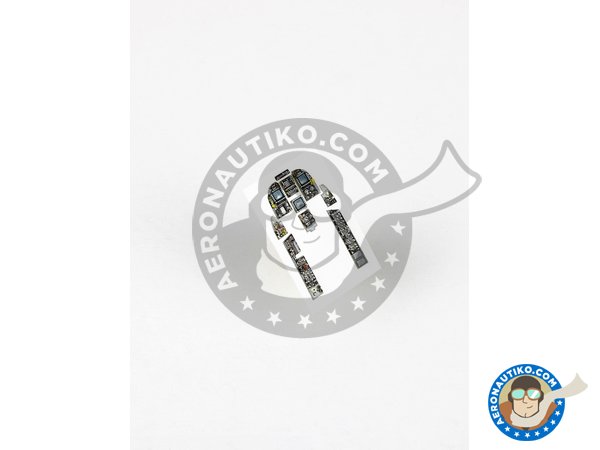 Image 3: Quick set 3D Acrylic instrument panel F/A-18A "Hornet" | Detail in 1/48 scale manufactured by RED FOX DESING (ref. RFSQS-48083)