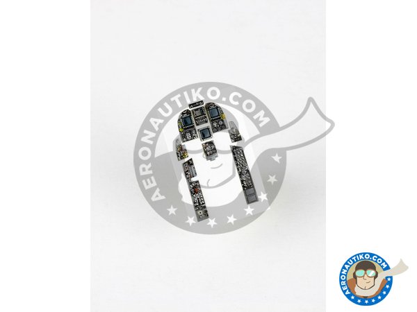 Image 5: Quick set 3D Acrylic instrument panel F/A-18A "Hornet" | Detail in 1/48 scale manufactured by RED FOX DESING (ref. RFSQS-48083)