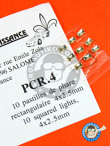 Square focus white 4 x 2mm | Lights manufactured by Renaissance Models (ref. PCR4) image