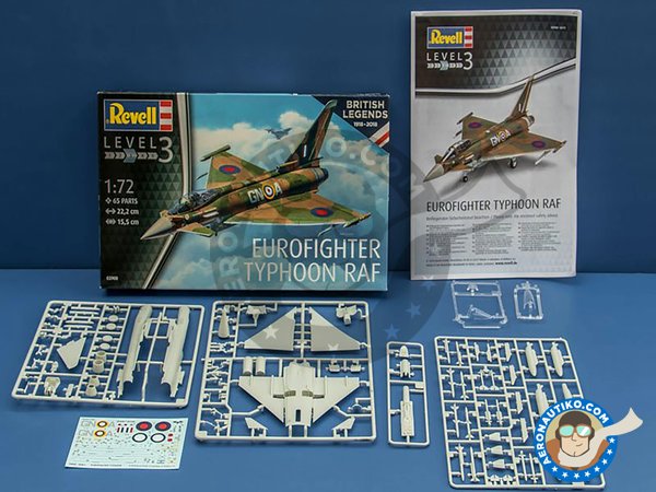 Image 1: 100 Years RAF: Eurofighter Typhoon | Airplane kit in 1/72 scale manufactured by Revell (ref. 03900)