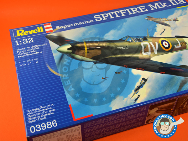 Image 10: Supermarine Spitfire Mk. IIa | Airplane kit in 1/32 scale manufactured by Revell (ref. REV03986)
