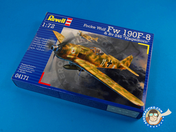 Image 1: Focke-Wulf Fw 190 Würger F-8 / A-8 + BV 246 Hagelkorn | Airplane kit in 1/72 scale manufactured by Revell (ref. REV04171)
