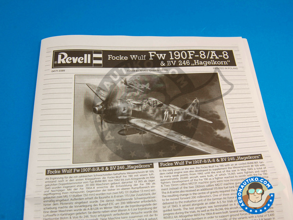 Image 3: Focke-Wulf Fw 190 Würger F-8 / A-8 + BV 246 Hagelkorn | Airplane kit in 1/72 scale manufactured by Revell (ref. REV04171)