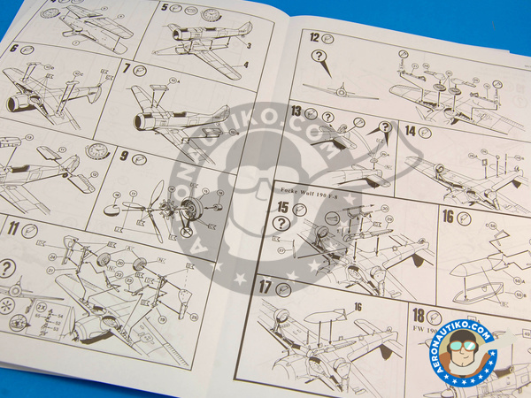 Image 4: Focke-Wulf Fw 190 Würger F-8 / A-8 + BV 246 Hagelkorn | Airplane kit in 1/72 scale manufactured by Revell (ref. REV04171)