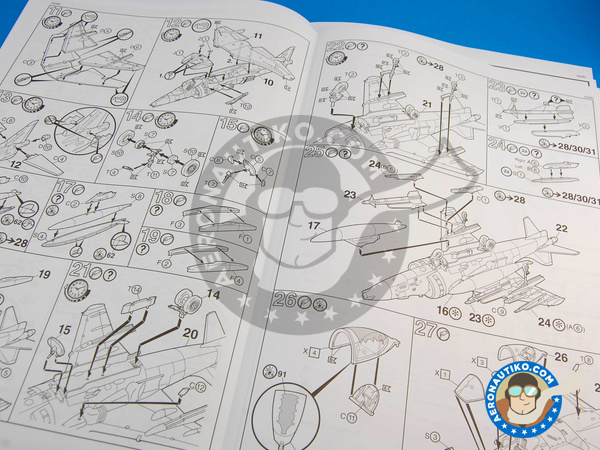Image 9: British Aerospace Harrier II GR Mk. 7 / 9 | Maqueta de avión en escala 1/72 fabricado por Revell (ref. REV04280)