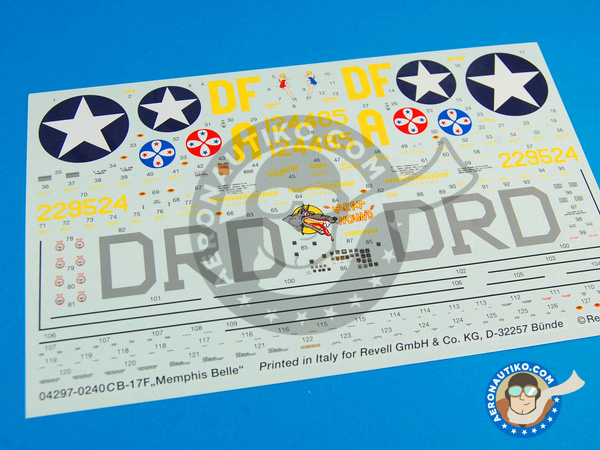 Image 5: Boeing B-17 Flying Fortress F | Maqueta de avión en escala 1/48 fabricado por Revell (ref. REV04297)