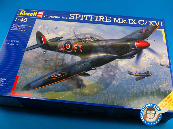 Image 1: Supermarine Spitfire IXc / XVI | Maqueta de avión en escala 1/48 fabricado por Revell (ref. REV04554)
