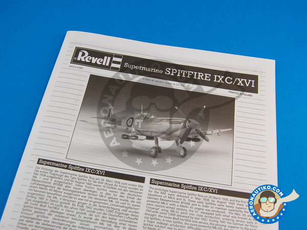 Image 2: Supermarine Spitfire IXc / XVI | Maqueta de avión en escala 1/48 fabricado por Revell (ref. REV04554)