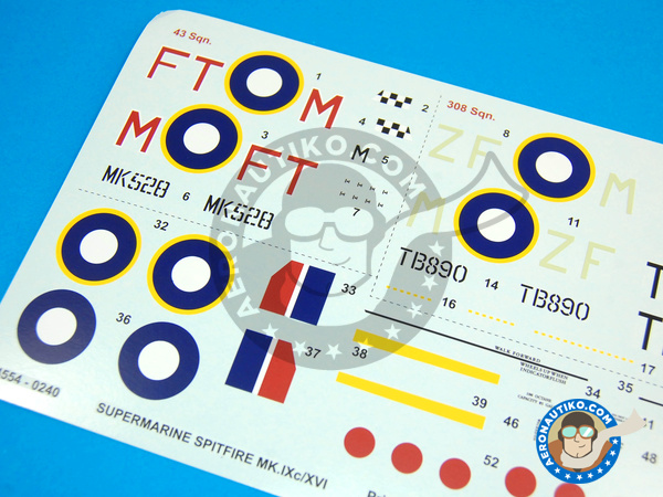 Image 7: Supermarine Spitfire IXc / XVI | Maqueta de avión en escala 1/48 fabricado por Revell (ref. REV04554)