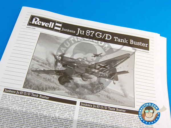 Image 2: Junkers Ju-87 Stuka G / D Tank Buster | Maqueta de avión en escala 1/72 fabricado por Revell (ref. REV04692)