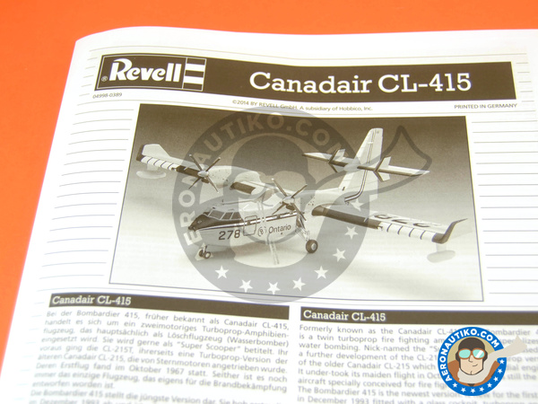 Image 4: Canadair CL-415 | Airplane kit in 1/72 scale manufactured by Revell (ref. REV04998)