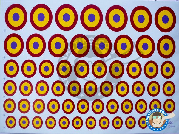 Image 1: Spanish republican air force marking. |  manufactured by Series Españolas (ref. SE0Rep)