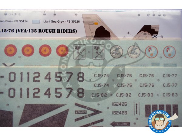 Image 4: McDonnell Douglas EF-18 Hornet "Spanish Aggressors". New 2018 |  in 1/32 scale manufactured by Series Españolas (ref. SE1032)
