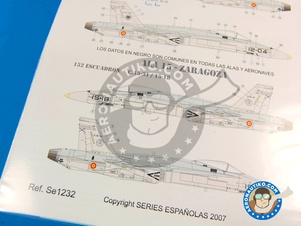 Image 8: McDonnell Douglas F/A-18 Hornet A / B |  en escala 1/32 fabricado por Series Españolas (ref. SE1232)