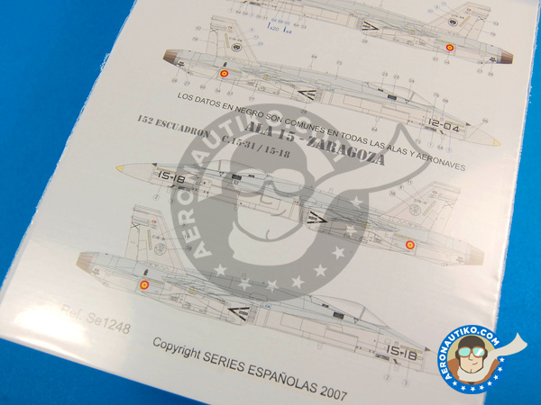 Image 6: McDonnell Douglas F/A-18 Hornet A / B |  in 1/48 scale manufactured by Series Españolas (ref. SE1248)