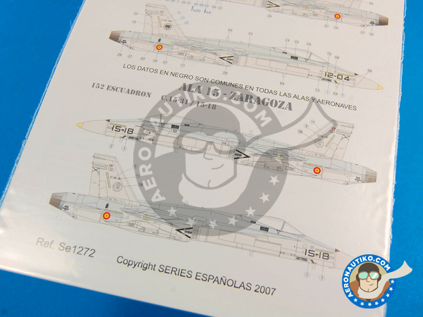 Image 3: McDonnell Douglas F/A-18 Hornet A / B |  in 1/72 scale manufactured by Series Españolas (ref. SE1272)