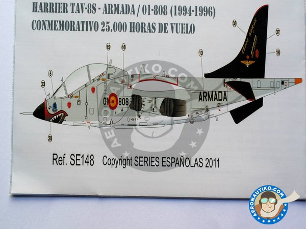 Image 4: McDonnell Douglas AV-8S, TAV-8S "MATADOR" |  in 1/48 scale manufactured by Series Españolas (ref. SE148)