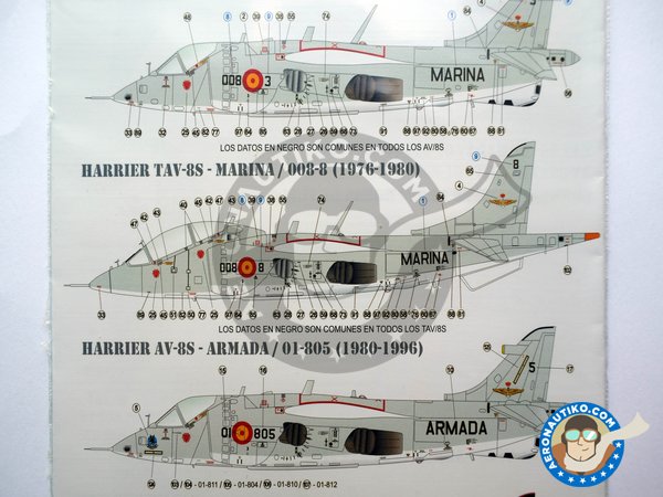 Image 5: McDonnell Douglas AV-8S, TAV-8S "MATADOR" |  in 1/48 scale manufactured by Series Españolas (ref. SE148)