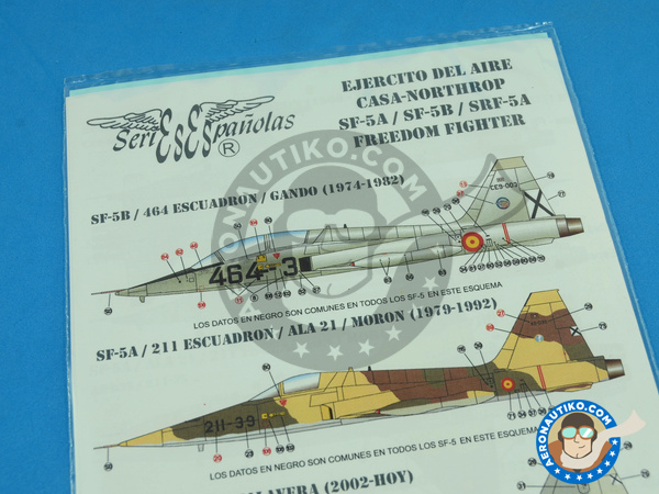 Image 6: Northrop F-5 Freedom Fighter A/B |  in 1/48 scale manufactured by Series Españolas (ref. SE2148)